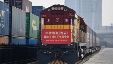 陕西：中欧班列送来“洋”年货